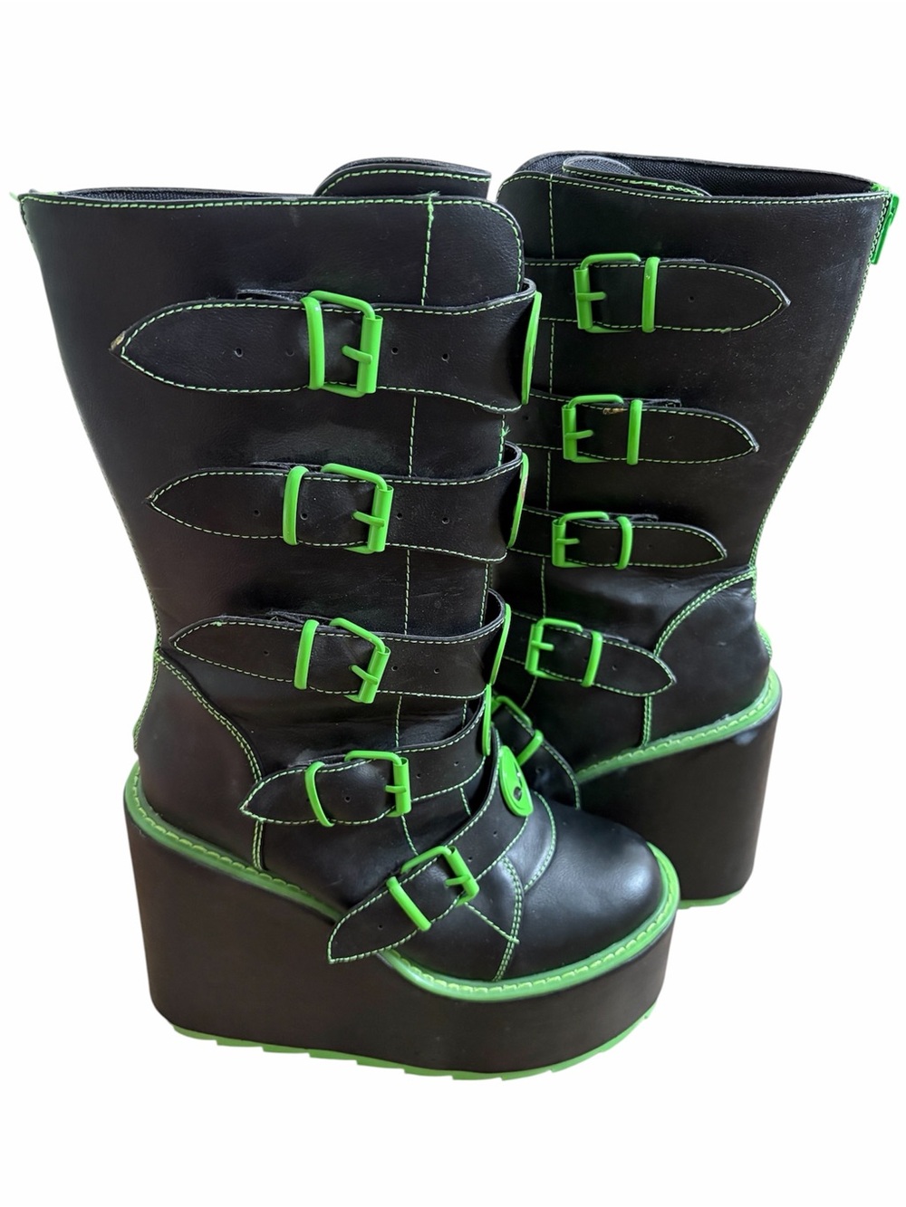 Dolls Kill YRU Dune Alien Boots Size 10 Goth Space Cosplay Platform - Picture 3 of 10